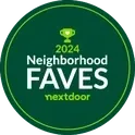 Nextdoor Neighborhood Fave, voted 2024 and 2025