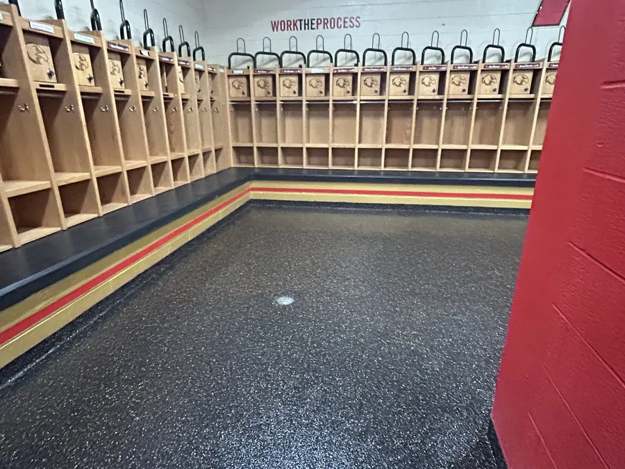 Ravenwood High School — Penntek industrial coating install flake system by Three Stone in Middle Tennessee