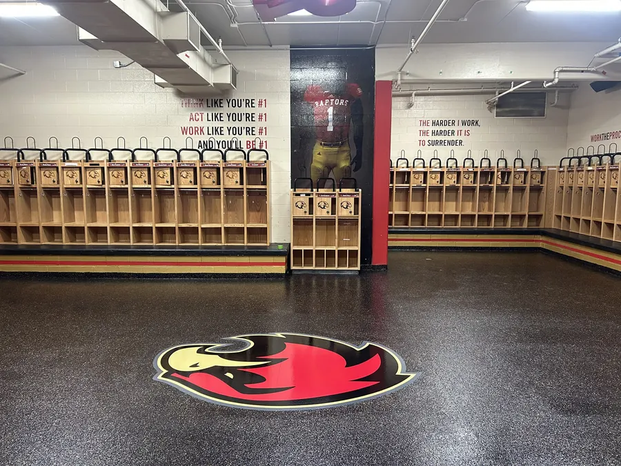 Ravenwood High School — Penntek industrial coating install flake system by Three Stone in Middle Tennessee
