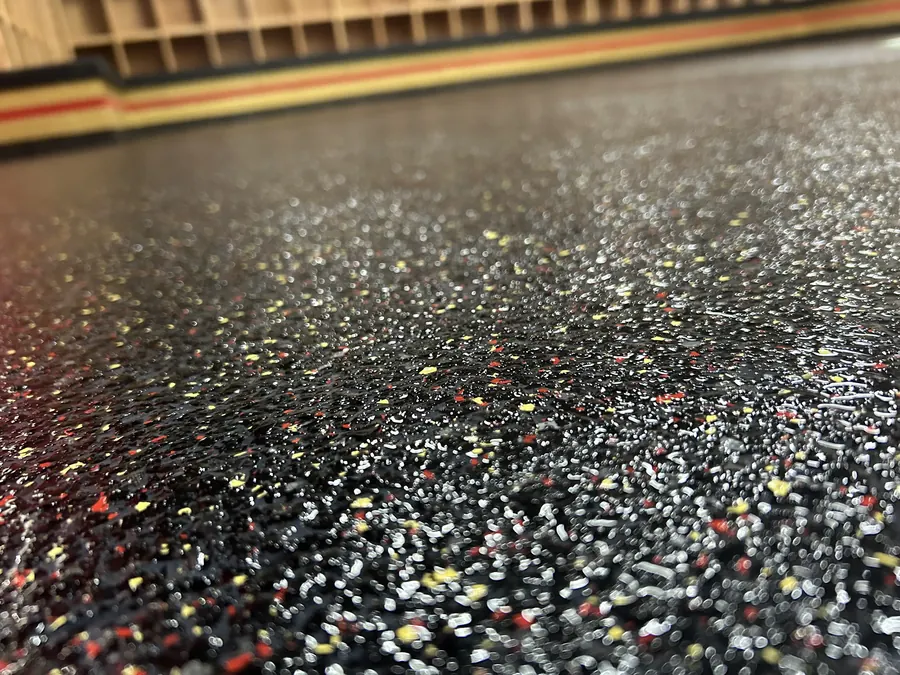 Ravenwood High School — Penntek industrial coating install flake system by Three Stone in Middle Tennessee