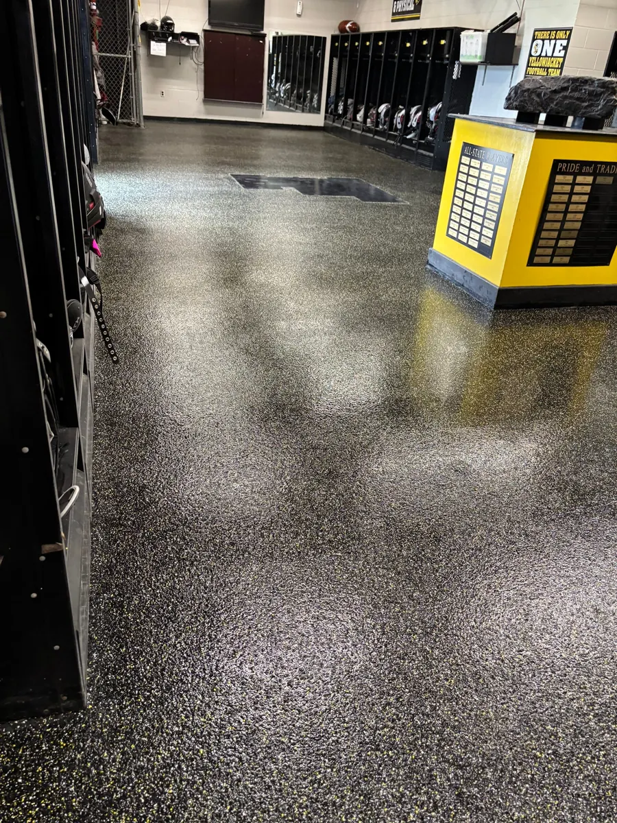 Fairview High School — Penntek industrial flake system by Three Stone in Middle Tennessee