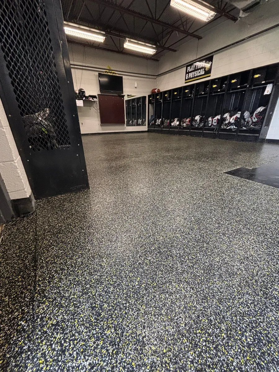Fairview High School — Penntek industrial flake system by Three Stone in Middle Tennessee