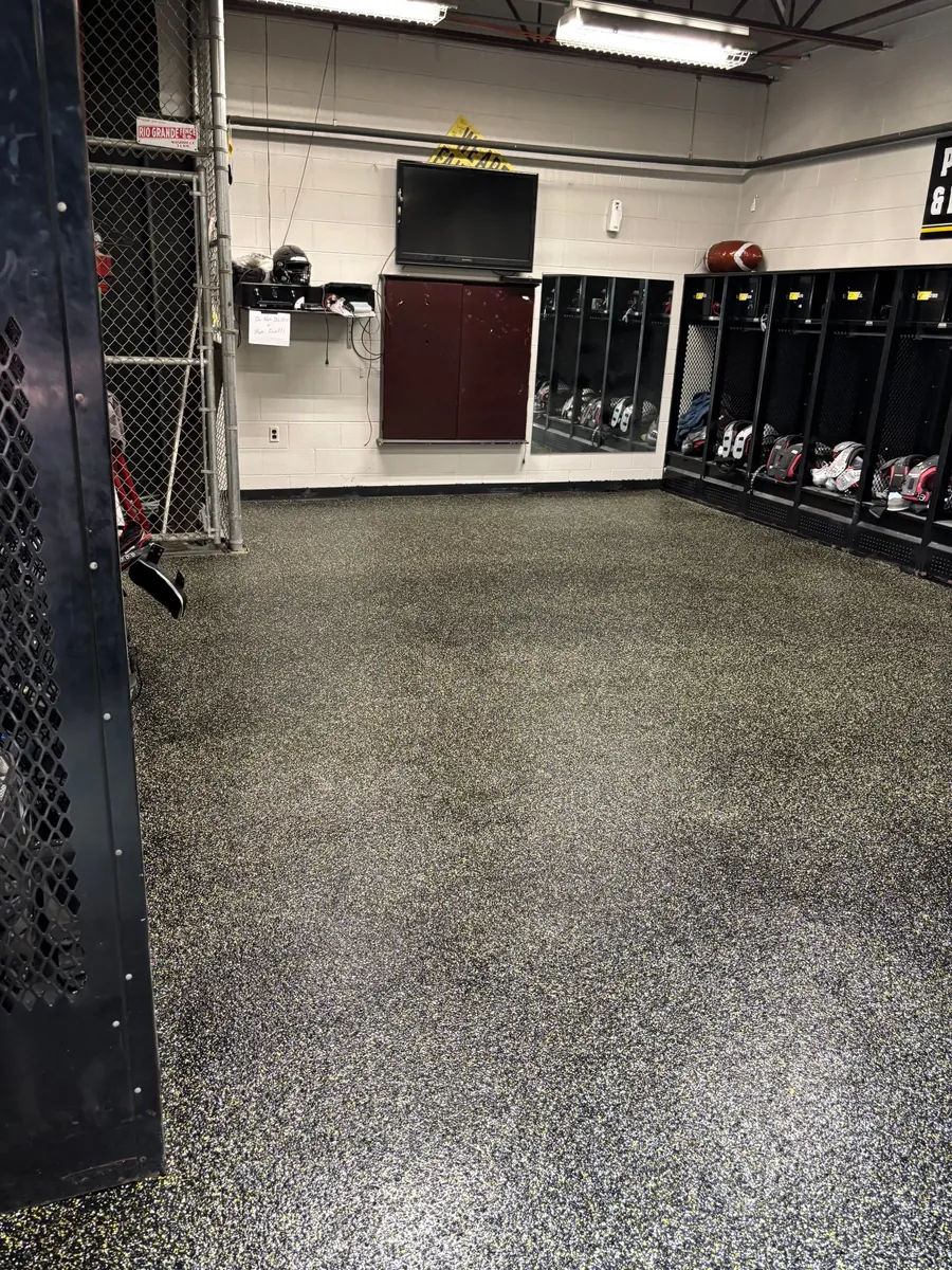 Fairview High School — Penntek industrial flake system by Three Stone in Middle Tennessee