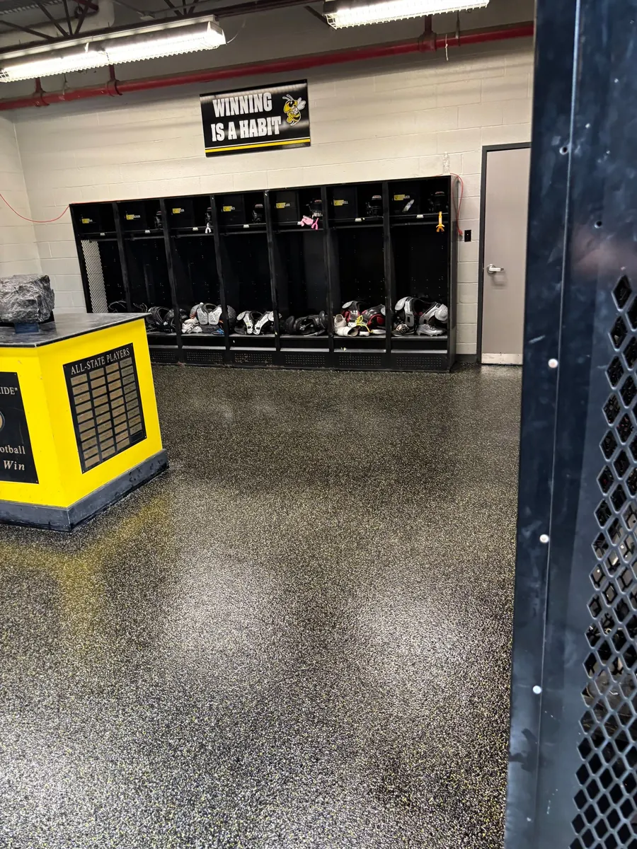 Fairview High School — Penntek industrial flake system by Three Stone in Middle Tennessee