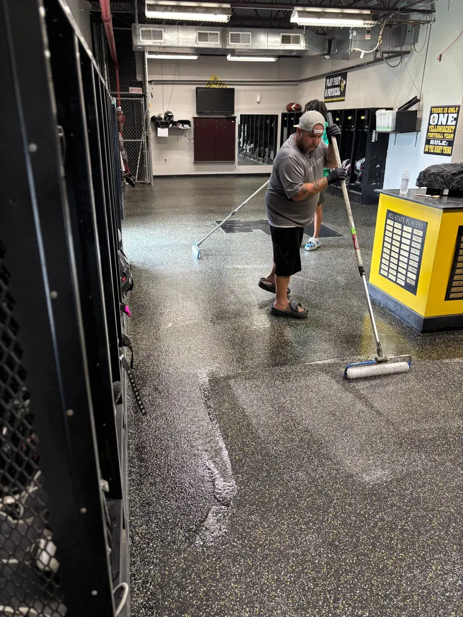 Fairview High School — Penntek industrial flake system by Three Stone in Middle Tennessee