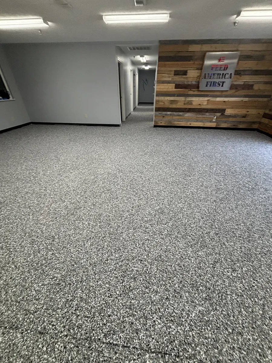Commercial Office Floor — Penntek industrial flake system by Three Stone in Middle Tennessee