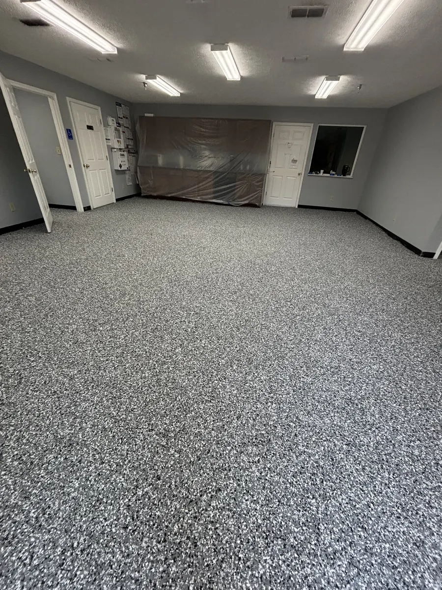 Commercial Office Floor — Penntek industrial flake system by Three Stone in Middle Tennessee