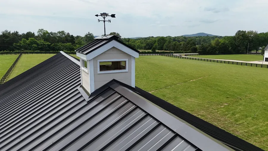 Black Standing Seam Metal — Black Standing Seam Metal roof by Three Stone in Middle Tennessee