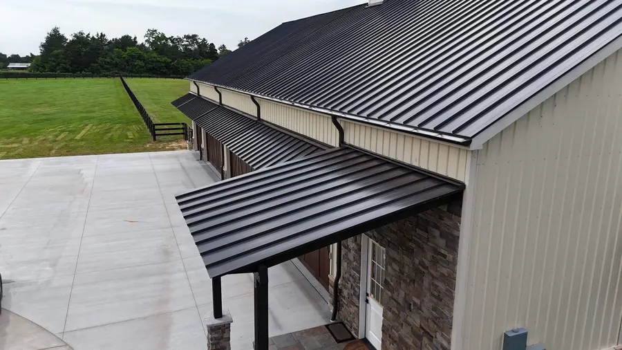 Black Standing Seam Metal — Black Standing Seam Metal roof by Three Stone in Middle Tennessee