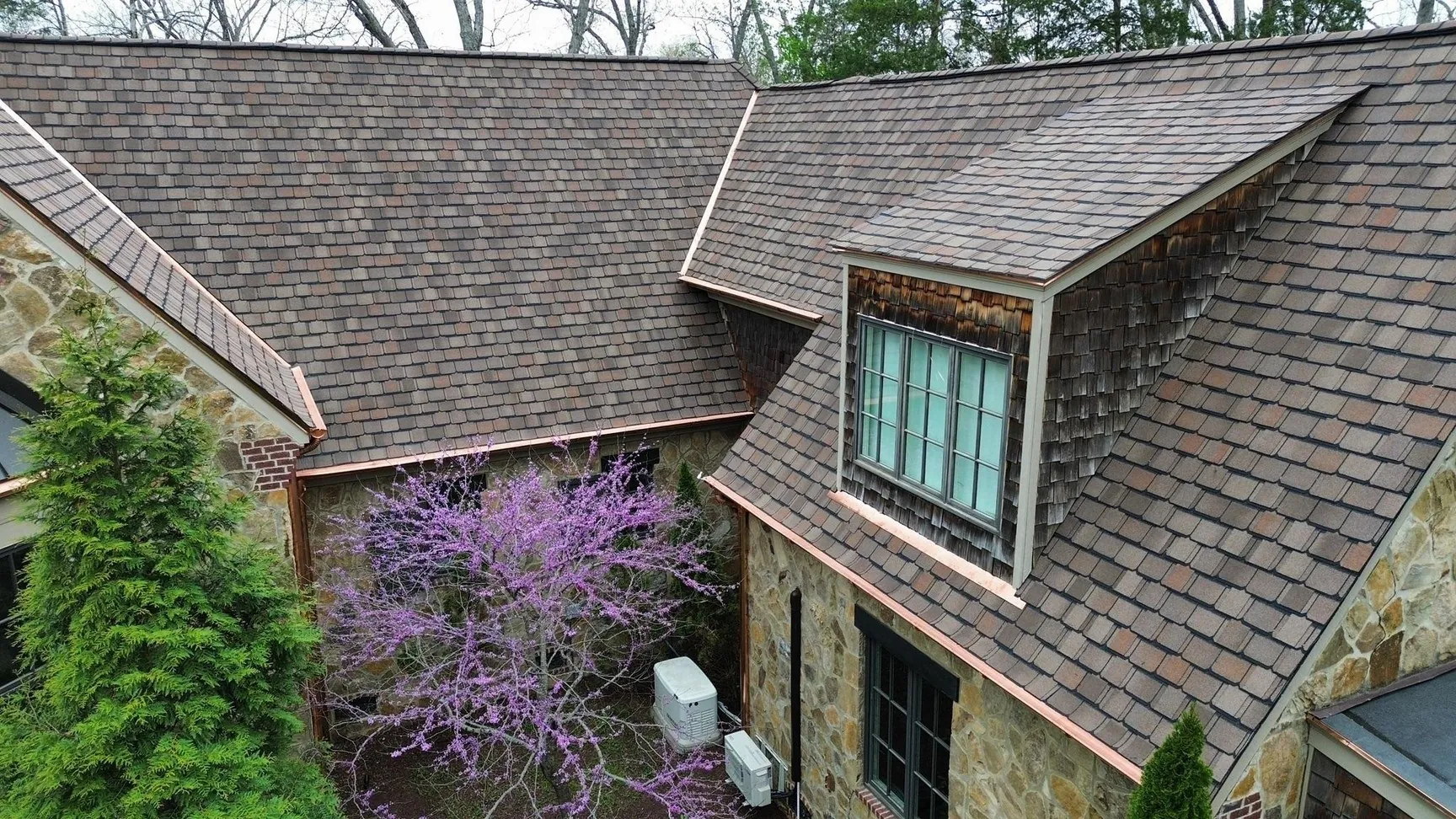 Copper Gutters installed by Three Stone