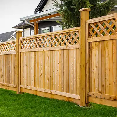 Wooden fence