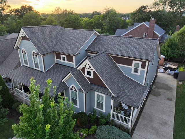 Complete roof installation by Three Stone Roofing in Brentwood, TN